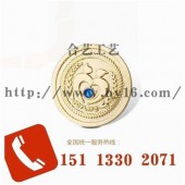 鑲鉆徽章、磨砂電鍍徽章、圓形徽章、銅質(zhì)襟章